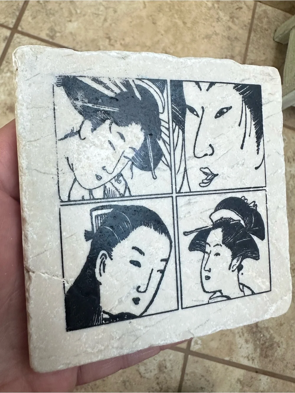 Japanese Geisha Girl Coasters (4)